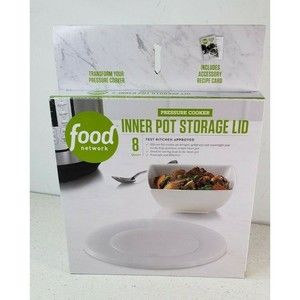 Food Network Inner Pot Storage Silicone Lid For 8 Quart Pressure Cooker NIB